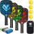 YILLOG Pickleball Paddles, USAPA Approved, Set of 4, Fiberglass Surface Pickleball Set, 4 Pickleball Balls, 4 Cooling Towels, Pickleball Bag, Pickle Ball Paddle for Men Women