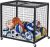 VEVOR Rolling Sports Ball Storage Cart, Lockable Basketball Cage with Double Lids, Sport Equipment Holder Organizer for Indoor Outdoor, Steel Storage Rack for Garages, Playgroup, Gym and Schools