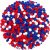 SEPGLITTER Red White Blue Pom Poms Balls, 1000Pcs 1 cm/0.4inch 4th of July Pom Poms Balls for Independence Day Patriotic Veterans Party Memorial Crafts Making DIY Holiday Decorations Supplies
