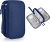 Bevegekos Small Electronics Carrying Case Bag, Travel Gadgets Organizer Pouch for Tech & Accessories (Small, Navy Blue)