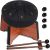 ZERBEAT Steel Tongue Drum 6 Inches, 11 Notes Steel Drum + Unique Stand, Drum Sticks, Finger-Picks, Bag, Beginners Friendly&Adults | Spiritual Musical Instruments. (Black – with Stand)