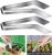 2 Pcs Seedling Transplant Tongs- 8.7 Inch Stainless Steel Gardening Plants Transplant Tongs- Seedling Remove Transplant Pliers for Reducing Root Damage