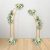 Teabelle 2pcs Metal Wedding Arch, Golden Half Moon Backdrop Stand Garden Arbor, Floral and Balloon Decoration Frame for Indoor Outdoor Wedding Birthday Anniversary Party Decoration Supplies