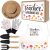 Percozzi Teacher Appreciation Gifts, Gardening Tools Kit Planting Hand Tools Straw Hat Apron Glove Women Birthday Spring Basket Plant Lovers Outdoor Yard Lawn Supplies Set of 6