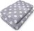 Beachland Polka Dot Bath Towel Set – Reversible Terry Cloth- Soft Cotton – Super Absorbent and Fast Drying Towels – Fade Resistant – Eco-Friendly (Grey, 2 Bath)
