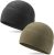 2 Pack Grid Fleece Beanie Watch Cap Waffle Beanie Tactical Army Military Skull Cap, All Weather Beanie