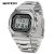 SANDA 2162 Electronic Watch Men Square Multifunctional Wristwatch Fashion Night Light Waterproof Sports Digital Watches for Male